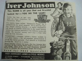 Advertisement from 1939 Iver Johnson Bicycles, Fitchburg, Mass - £7.89 GBP