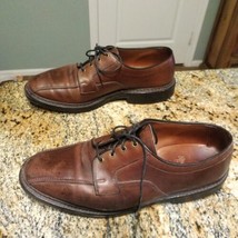Allen Edmonds Leather Mapleton Bicycle Toe Shoes Men&#39;s 10 D Brown Leathe... - $44.55