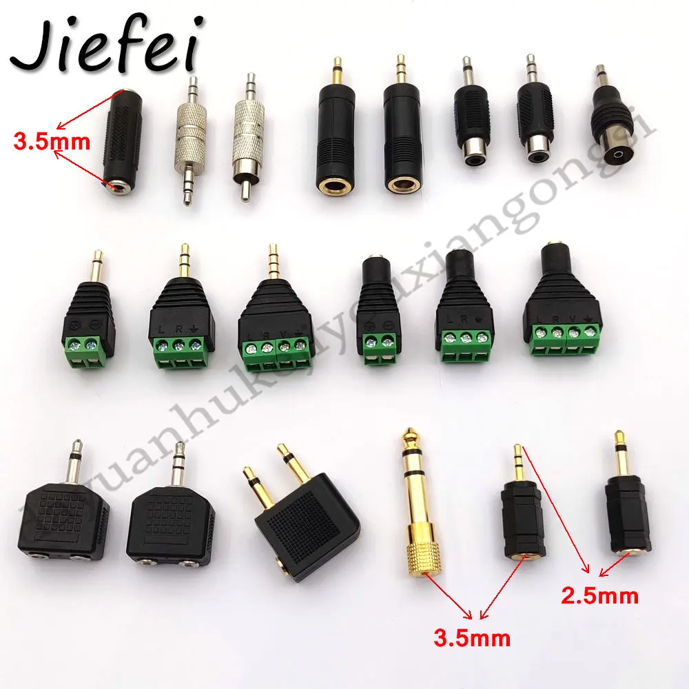 House Home 20 types of 3.5mm adapter Audio A 1/8&quot; 3.5mm male female to A 2.5mm 3 - £19.65 GBP