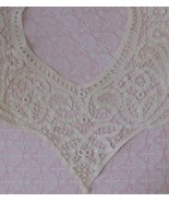 Vintage Antique Battenburg Tape Lace Collar Ivory Hand Made Immaculate H... - £22.90 GBP