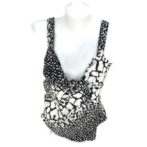 J. Crew Animal Python Print Women&#39;s Silk Top Blouse Sleeveless 91810 Size 4 - $18.47