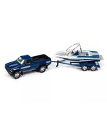 1/64 Johnny Lightning 1985 SR-5 Pickup with Speed Boat Trailer (Blue) Di... - $1,305.29 MXN