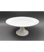 TIffany &amp; Co Italy Woven White Pedestal Footed Wedding Cake Plate Platte... - £156.93 GBP