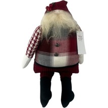 Vintage 2008 Woof and Poof Santa Claus Christmas Xmas Decor Musical USA 19&quot; - £45.08 GBP