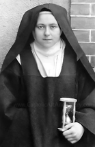 Saint Therese with Hour Glass – Restored! – 8.5x11&quot; or 11x14&quot; Print - $11.88+