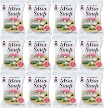 Miko Brand Freeze Dried Authentic Soup miso, 0.27 Ounce (Pack of 12) - £18.66 GBP