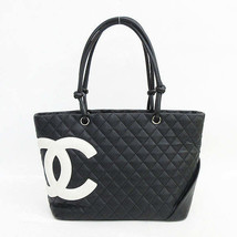 Chanel Cambon Line Large Tote Bag Shoulder Black - £1,942.50 GBP