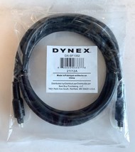 NEW Dynex 8 ft PVC Jacket Optical Digital Audio Cable Black DX-SF1352  - £7.27 GBP