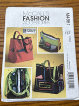 Totes Reusable Bag Mccalls M4851 Sewing Pattern Grocery Baby Accessories  - £11.55 GBP