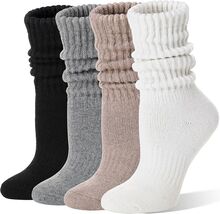 Cozy Slouch Boot Socks for Women in Merino Wool - Ideal for Hiking &amp; Dai... - $39.55