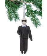 KARL LARGERFIELD ORNAMENT Hand Made Wool Felt Silk Roa Bazaar - $39.39 CAD