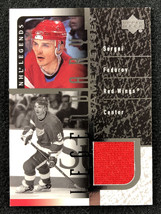 2000-01 Upper Deck Sergei Fedorov NHL Legends Game Jersey Patch #J-SF Red Wings - £15.86 GBP