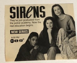 Sirens Tv Guide Print Ad Jayne Brook TPA10 - £4.73 GBP