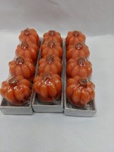 Lot Of (3) Unscented Halloween Pumpkin Wax Melt Candles  - £18.83 GBP