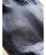 Genuine Lizard Skin Leather Gloosy Black Leathercraft Craft Supply Grade A - $31.68+