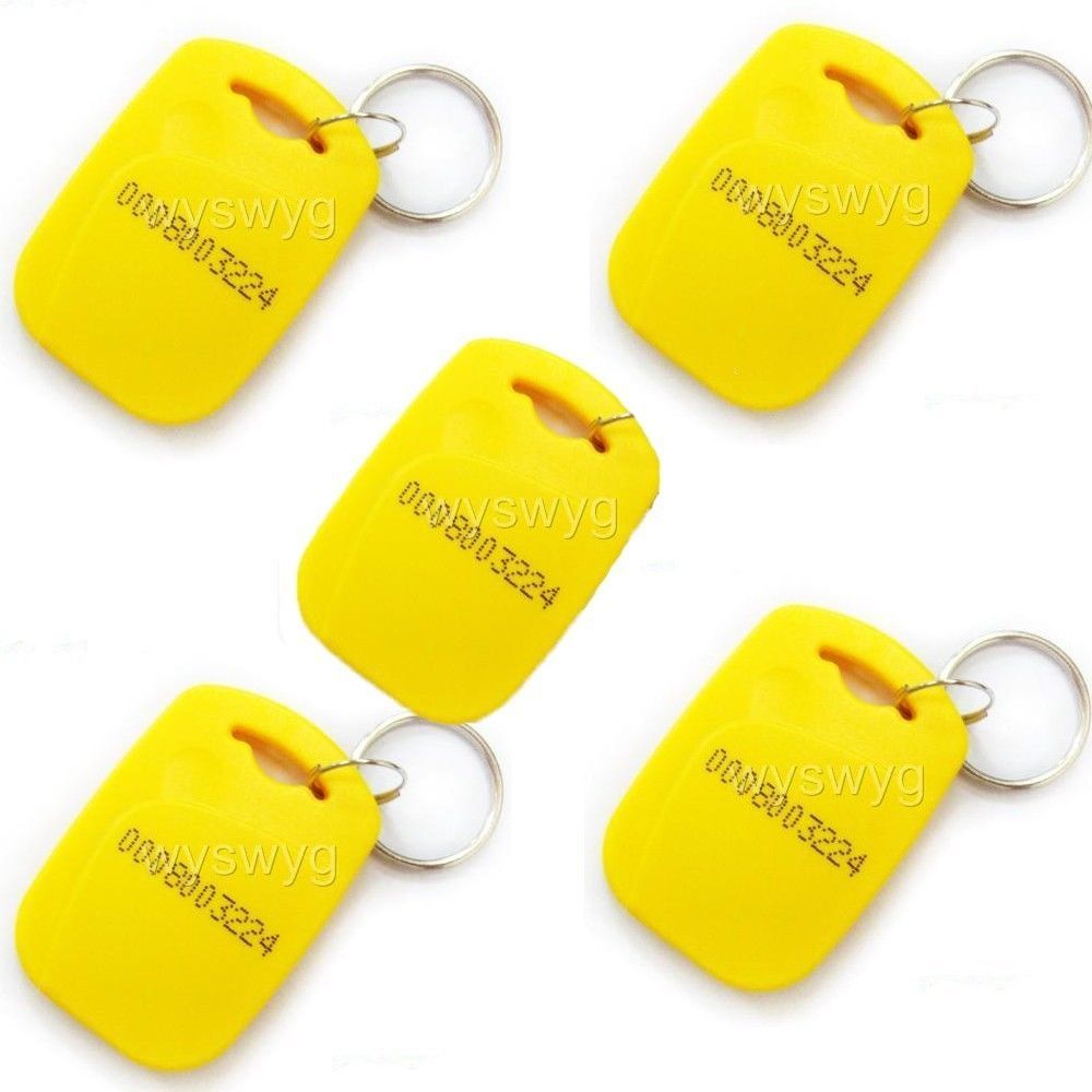NEW 5pcs EM RFID Door Key 125K Proximity Token Keyfobs a Part of Access ... - $6.37