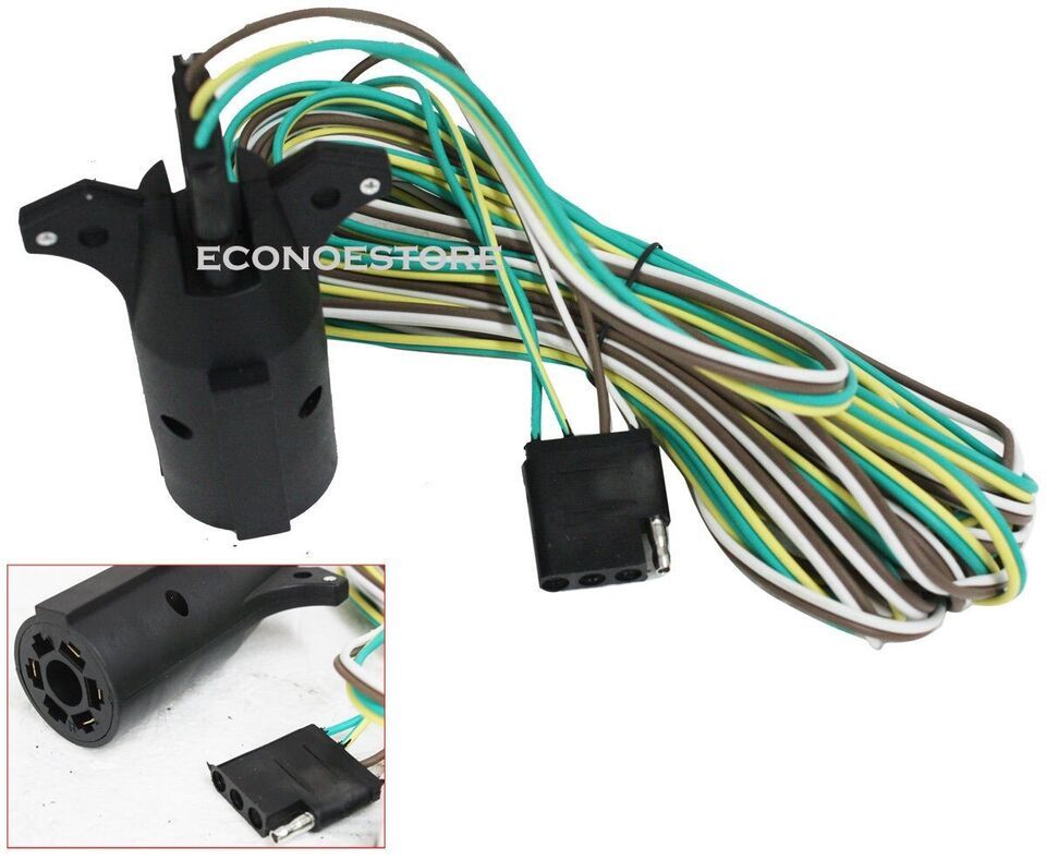 thumbnail image 2 of Trailer Tail Light Adapter & 20-Foot Wiring Kit – Plug-and-Play For Towing Boats, RVs, Trailers 2 of 10