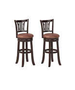 Counter Height Swivel Bar Stools Set of 2 with Back and Solid Rubber Fra... - €208,88 EUR Counter Height Swivel Bar Stools Set of 2 with Back and Solid Rubber Fra... - €208,88 EUR