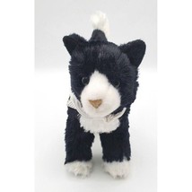Douglas Cuddle Toys Plush Cat Tuxedo Scooter 7.5&quot; Black White Scarf 2019 - £6.88 GBP
