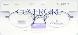 NEW COVERGIRL CG215 346 BLUE EYEGLASSES GLASSES METAL FRAME CG-215 51-19... - €15,37 EUR