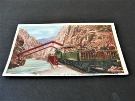 4368- Observation Car Through the Royal Gorge, Colorado-1900s Unposted Postcard. - £5.93 GBP