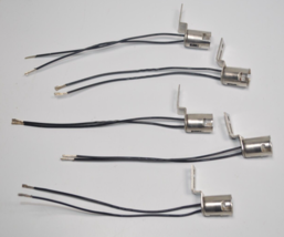 Lot of 5 NOS LEECRAFT No. 22 Wired Bayonet Lamp Holders w/ Brackets 500W... - $15.83