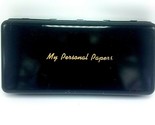 Vtg Metal &amp; Enamel Personal Papers Carrying Case  - $23.71