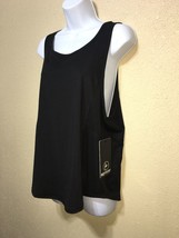 90 DEGREE BY REFLEX Black round Neck Sleeveless tenk top Sz L new - $20.25