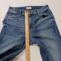 Mother RN#133376 Women's Blue Cotton Blend Bootcut Denim Jeans Size 27 (26×34) image 8