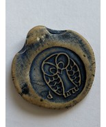 Vintage Owl Necklace Pendant Handmade Clay Jewelry Bird BoHo Hippie MCM ... - €15,50 EUR
