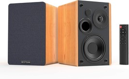 Bookshelf Speakers with Bluetooth 5.0, Bestisan Powered 2.0 Stereo 50W Home - £88.34 GBP