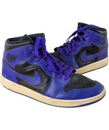 Air Jordan Purple Shoes Womens Size 11.5 Mid Dark Concord  Nike bq6472-051 - $1,598.81 MXN