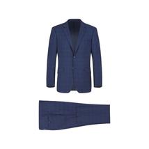Men RENOIR suit Solid 2Button Business Formal Slim Fit 292-6 Window Pane Plaid image 6