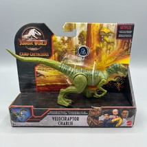 Jurassic World Camp Cretaceous Velociraptor Charlie 8&quot; Savage Strike Mattel - £10.10 GBP