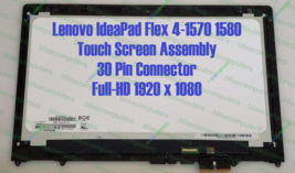 Lenovo Ideapad Flex 4-1580 80VE Fhd Lcd Display Touch Screen Replacement - £84.31 GBP