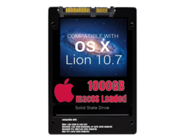 macOS Mac OS X 10.7 Lion Preloaded on 1000GB Solid State Drive - £78.09 GBP