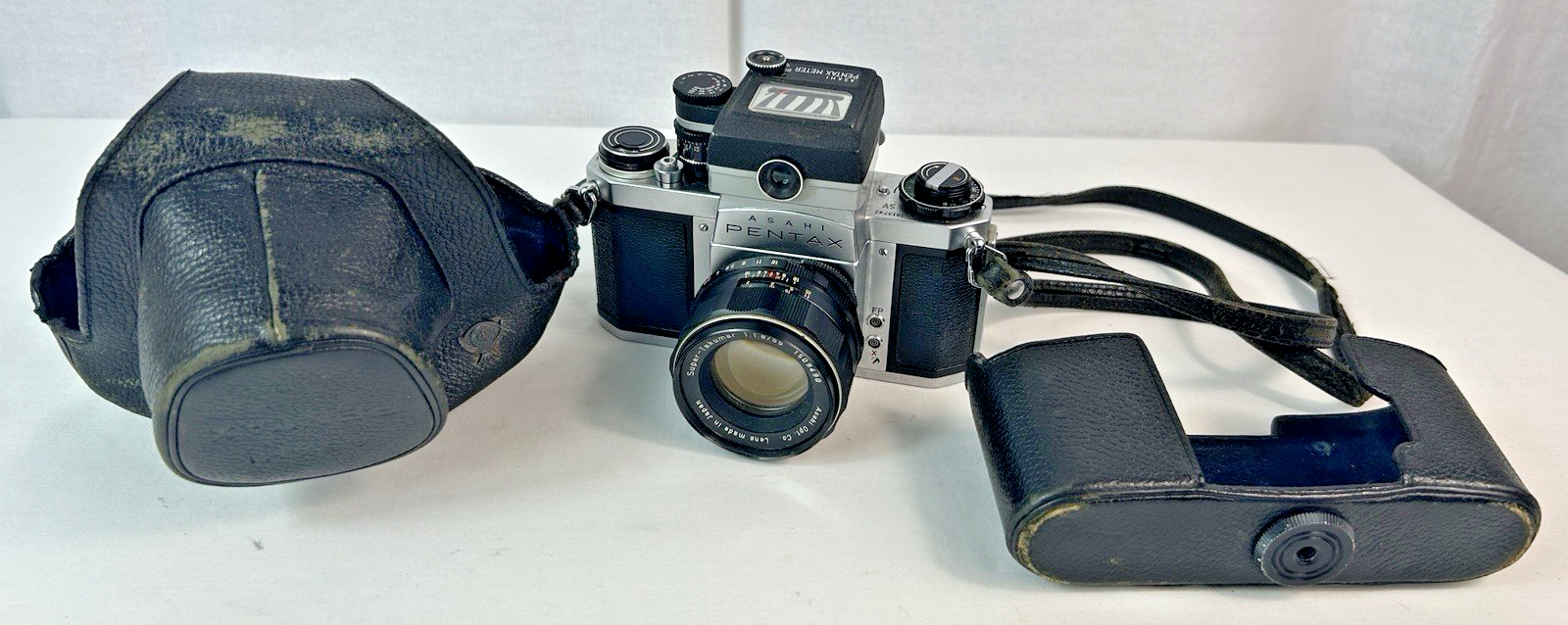 Pentax SV Film Camera Super Takumar 55mm F/1.8 From JPN w/ Rare Meter - $148.50