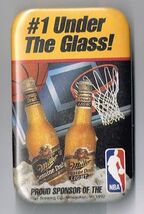 Miller Genuine Draft Beer #1 under the glass NBA pin back button Pinback - $14.80