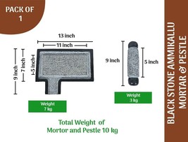 Mortar and Pestle  10 kg ( 9 x 13 inch) silbatta GRINDSTONE - £264.13 GBP