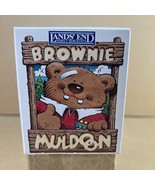 Lands&#39; End Brownie Muldoon Rugby Bear Christmas/Holiday Ornament 1996 SE... - €11,25 EUR
