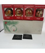 Coca-Cola Classic Christmas Ornaments Collection - Set of 4 ORIGINAL BOX... - £17.94 GBP