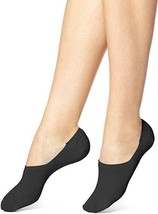 Hue Women&#39;s High Cut Resort Cotton Sock Liner, Black, OS - $3.95