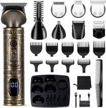 Beard Trimmer Kit Professional Hair Clipper Trimmer Zero Gapped T-Blade ... - $32.99