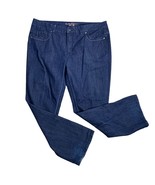 Seven7 Melissa McCarthy Slim Boot Jeans 22W Dark Wash High Rise Rhinesto... - £29.16 GBP