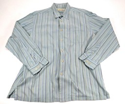 Tommy Bahama Mens Long Sleeve Dress Shirt Casual Blue Stripes XL - £10.82 GBP