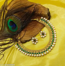 Kundan Jewelry Set Indian Gold Plated Temple Wedding Bridal Jewelry Set v - £3.13 GBP