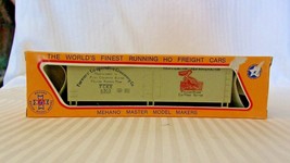 Vintage HO Scale Mehano Pelican Brand 40&#39; Refrigerator Box Car Gray #6303 BNOS - £18.77 GBP