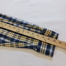 Banana Republic Men's White Blue Gold Plaid Long Sleeve Button-Up Cotton Shirt L image 13