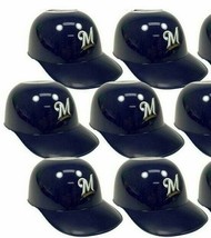 MLB Milwaukee Brewers Mini Batting Helmet Ice Cream Snack Bowls Lot of 6 - $16.99