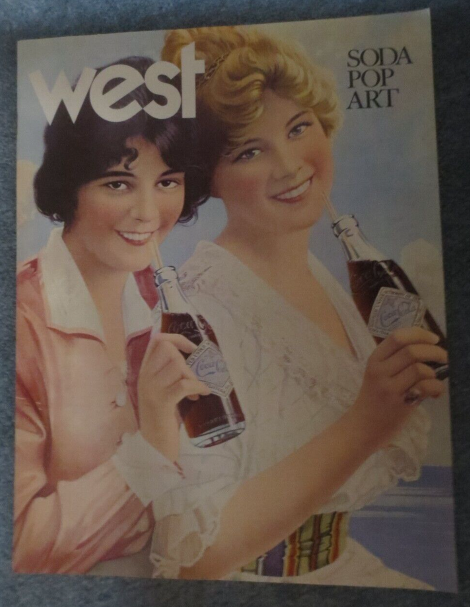 Primary image for WEST SODA POP ART BROCHURE 8 1/2 x 11 , 6 PAGES 3 PAGES OF Coca-Cola ART 1969